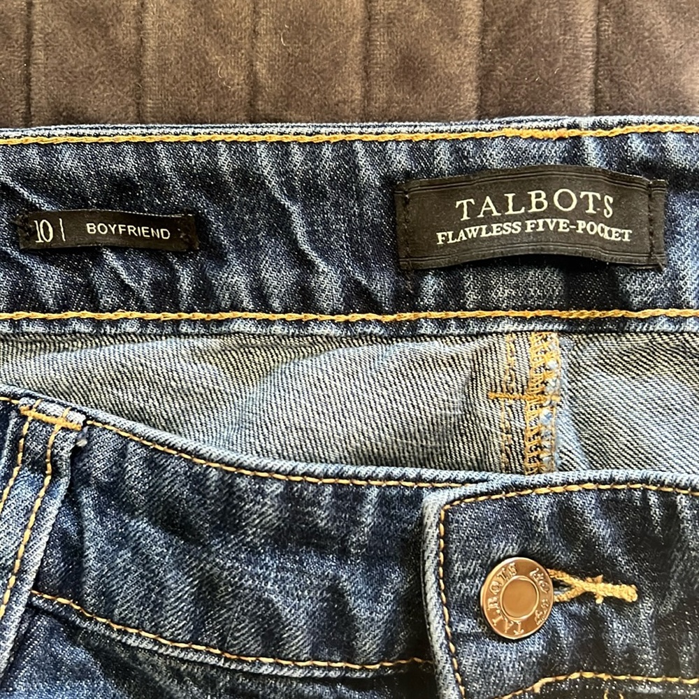 Talbot size 10 boyfriend Flawless five pocket